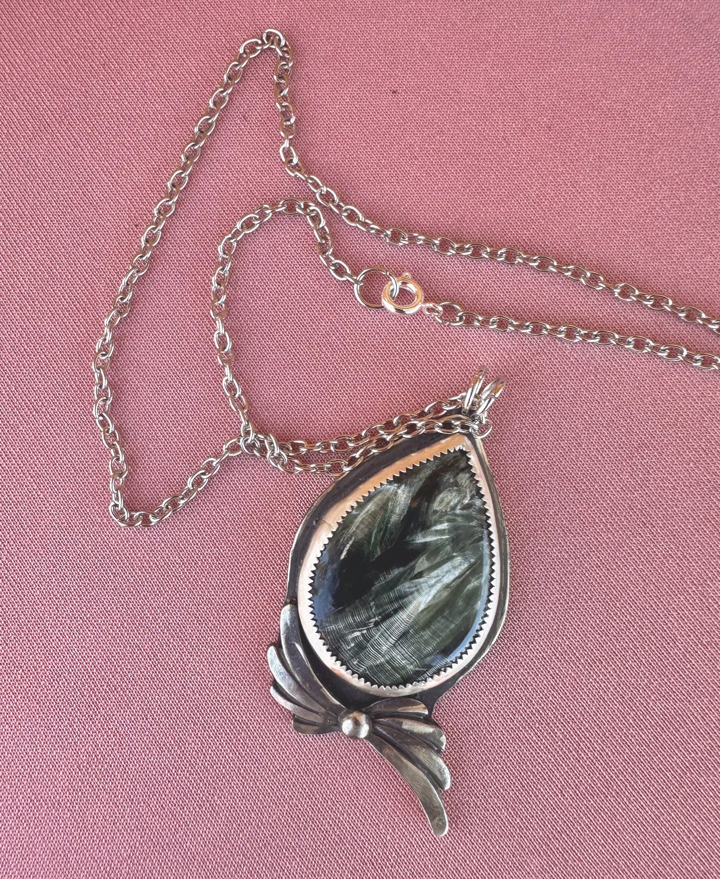 Sterling Silver + Stone Necklace 2