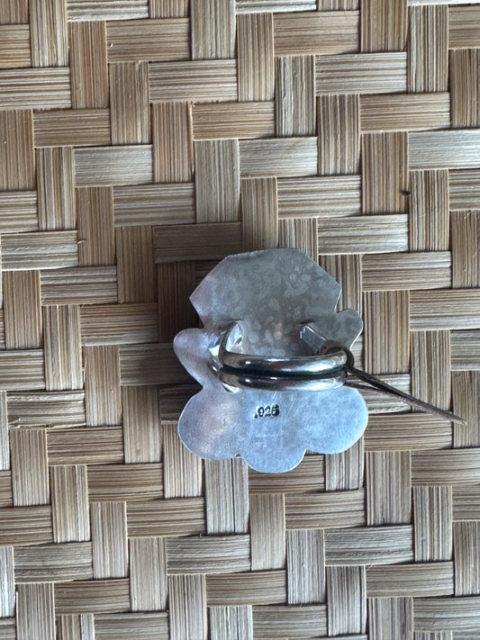Inlay stone w/ onyx Size 5.5